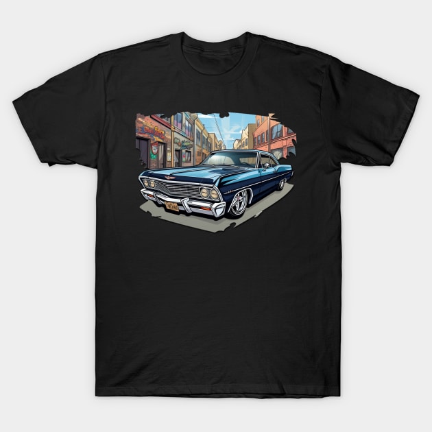 Urban Vibes: Chevy Caprice Lowrider T-Shirt by Spearhead Ink